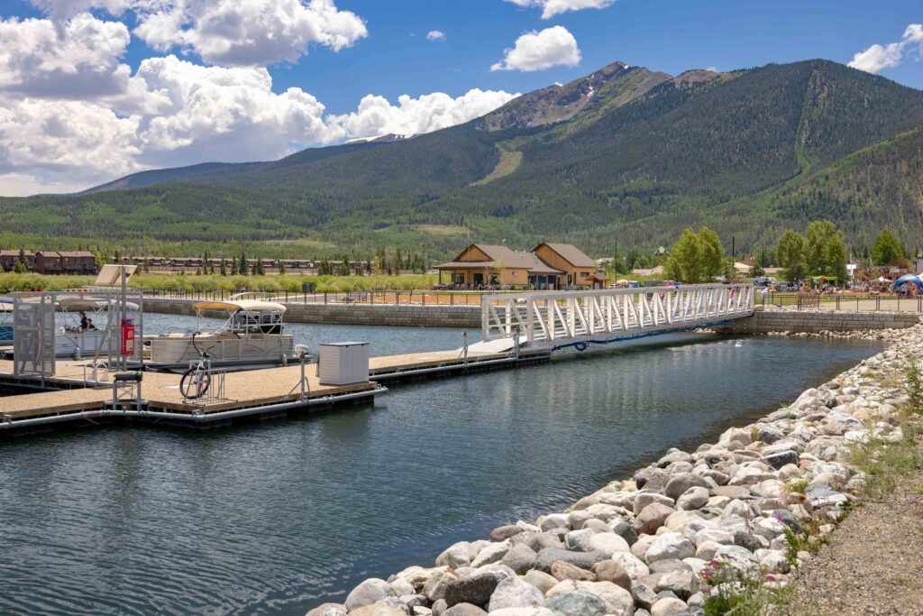 view from the marina